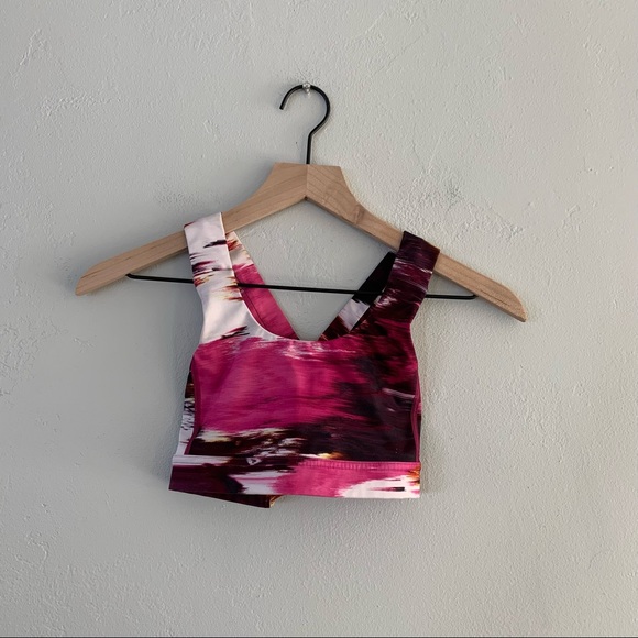 Lululemon All Sport Bra III Pigment Wind Berry Rumble Multi - Picture 3 of 9